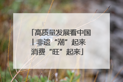 高质量发展看中国丨非遗“潮”起来 消费“旺”起来