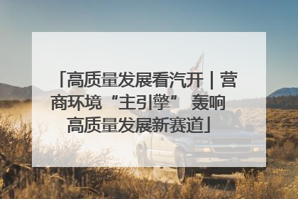 高质量发展看汽开｜营商环境“主引擎” 轰响高质量发展新赛道
