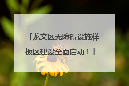 龙文区无障碍设施样板区建设全面启动！