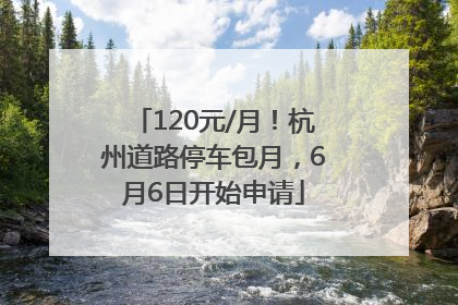 120元/月！杭州道路停车包月，6月6日开始申请