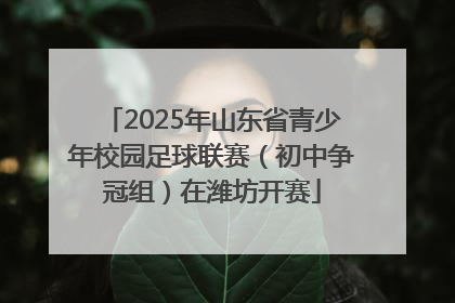 2025年山东省青少年校园足球联赛（初中争冠组）在潍坊开赛