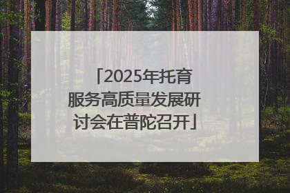 2025年托育服务高质量发展研讨会在普陀召开
