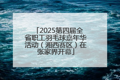 2025第四届全省职工羽毛球嘉年华活动（湘西赛区）在张家界开幕