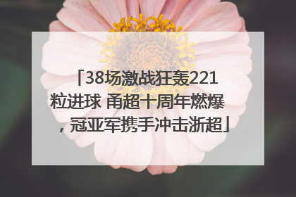 38场激战狂轰221粒进球 甬超十周年燃爆，冠亚军携手冲击浙超