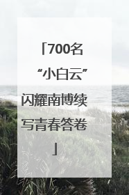 700名“小白云”闪耀南博续写青春答卷