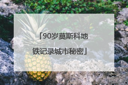 90岁莫斯科地铁记录城市秘密