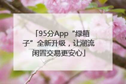 95分App“绿箱子”全新升级，让潮流闲置交易更安心